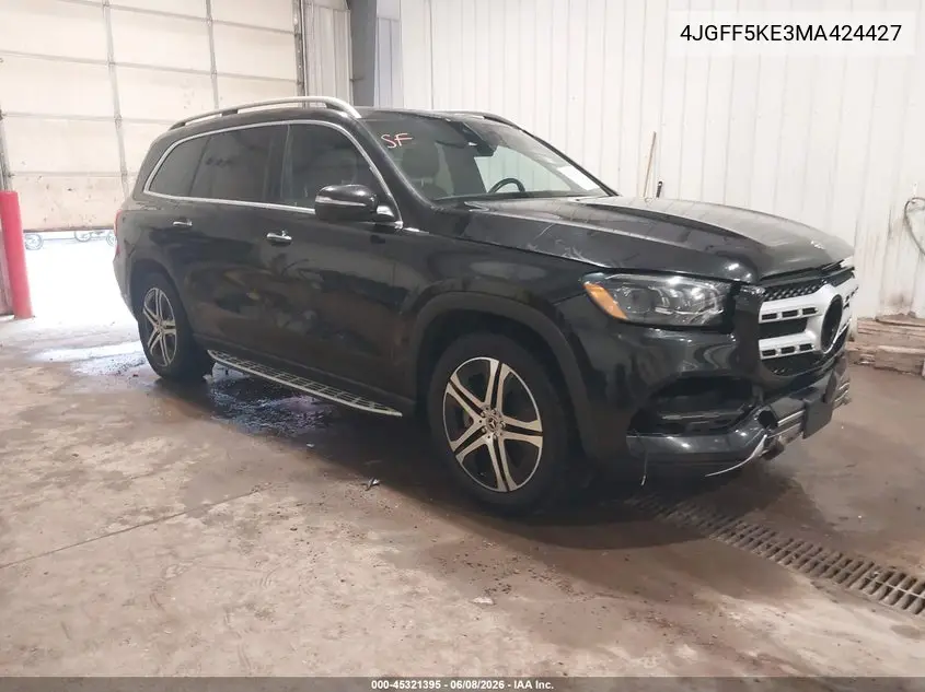 2021 Mercedes-Benz Gls 450 4Matic VIN: 4JGFF5KE3MA424427 Lot: 45321395