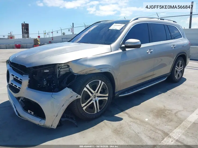 2021 Mercedes-Benz Gls 450 4Matic VIN: 4JGFF5KE0MA566847 Lot: 45444011