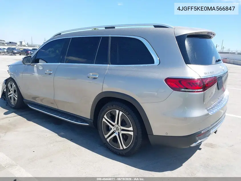 2021 Mercedes-Benz Gls 450 4Matic VIN: 4JGFF5KE0MA566847 Lot: 45444011