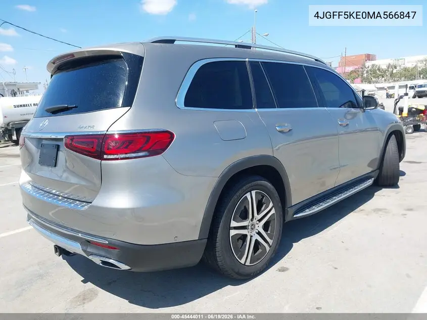 2021 Mercedes-Benz Gls 450 4Matic VIN: 4JGFF5KE0MA566847 Lot: 45444011