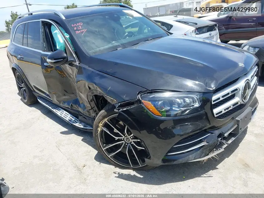 2021 Mercedes-Benz Gls 580 4Matic VIN: 4JGFF8GE5MA429980 Lot: 45506222