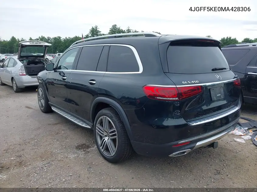 2021 Mercedes-Benz Gls 450 4Matic VIN: 4JGFF5KE0MA428306 Lot: 45543627