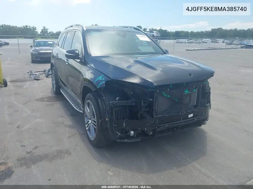 2021 Mercedes-Benz Gls 450 4Matic VIN: 4JGFF5KE8MA385740 Lot: 45589121