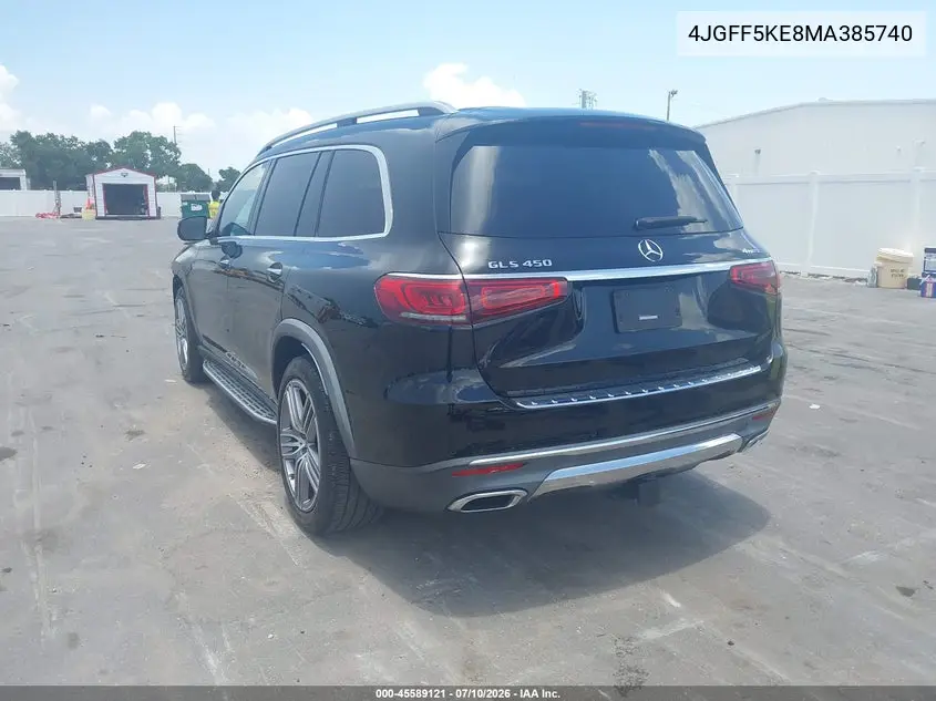 2021 Mercedes-Benz Gls 450 4Matic VIN: 4JGFF5KE8MA385740 Lot: 45589121
