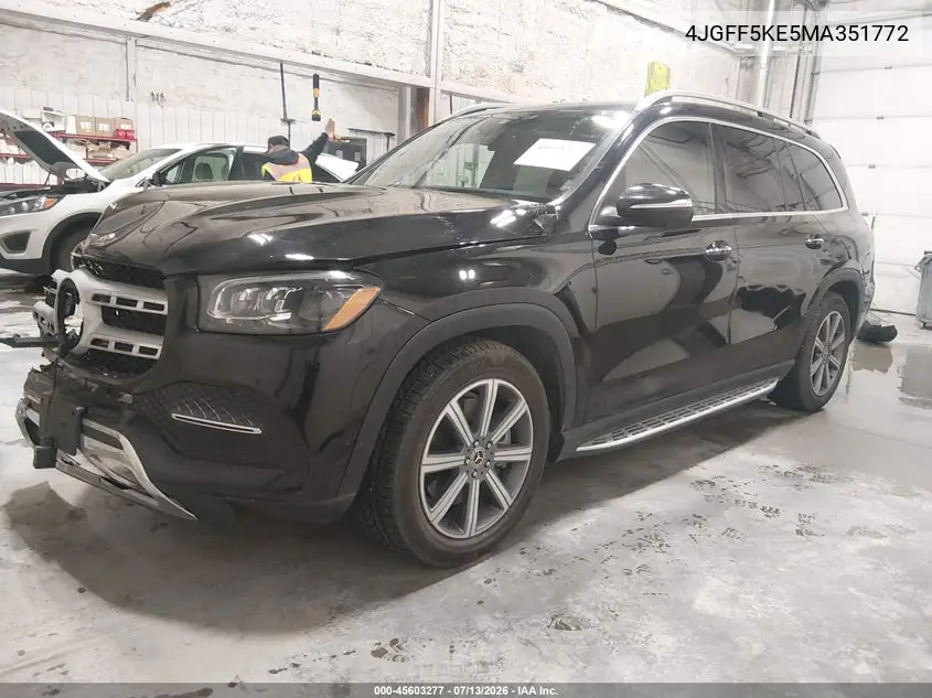 2021 Mercedes-Benz Gls 450 4Matic VIN: 4JGFF5KE5MA351772 Lot: 45603277
