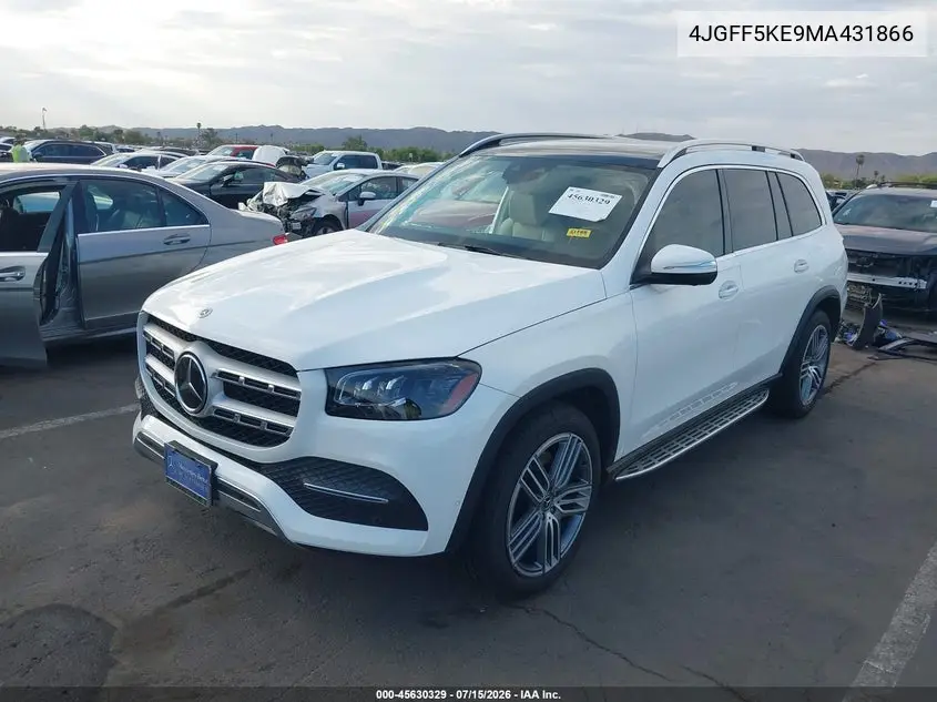 2021 Mercedes-Benz Gls 450 4Matic VIN: 4JGFF5KE9MA431866 Lot: 45630329