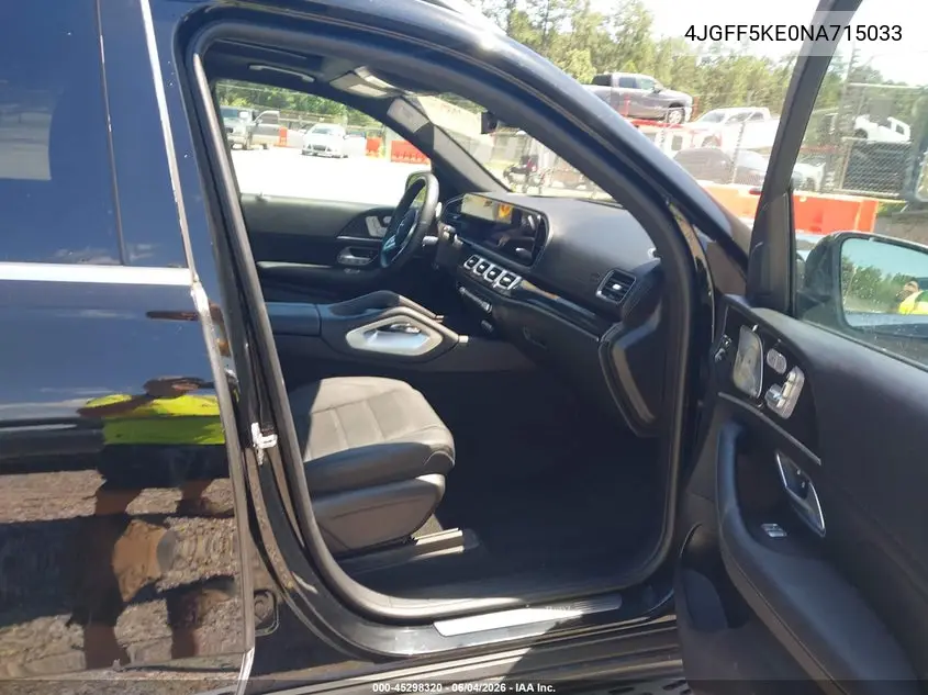 2022 Mercedes-Benz Gls 450 4Matic VIN: 4JGFF5KE0NA715033 Lot: 45298320