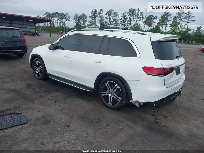 2022 Mercedes-Benz Gls 450 4Matic VIN: 4JGFF5KE9NA782679 Lot: 45328039