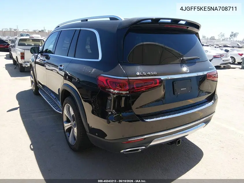 2022 Mercedes-Benz Gls 450 4Matic VIN: 4JGFF5KE5NA708711 Lot: 45343213