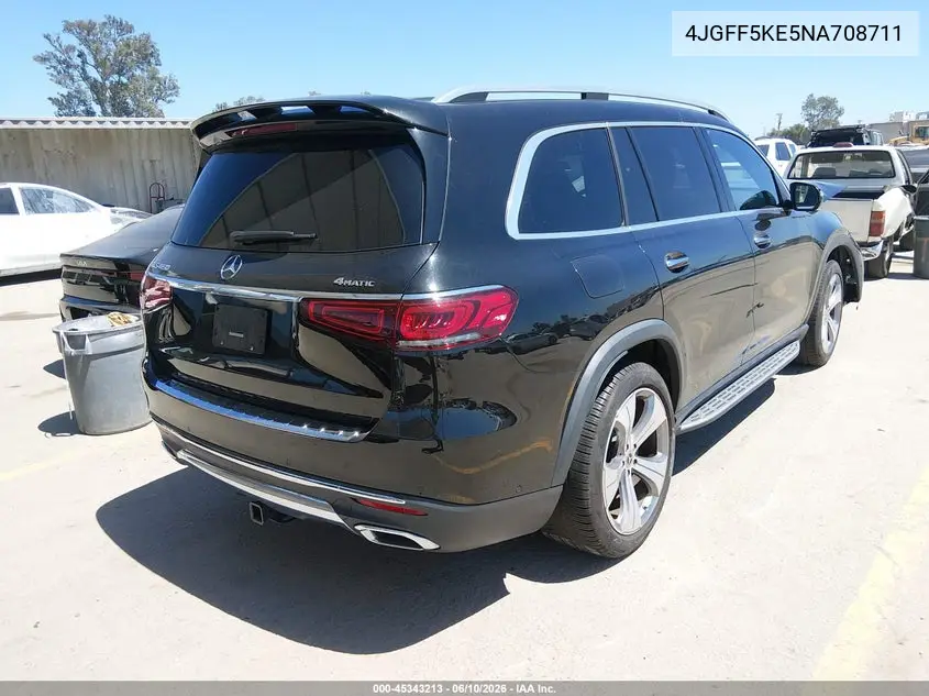 2022 Mercedes-Benz Gls 450 4Matic VIN: 4JGFF5KE5NA708711 Lot: 45343213