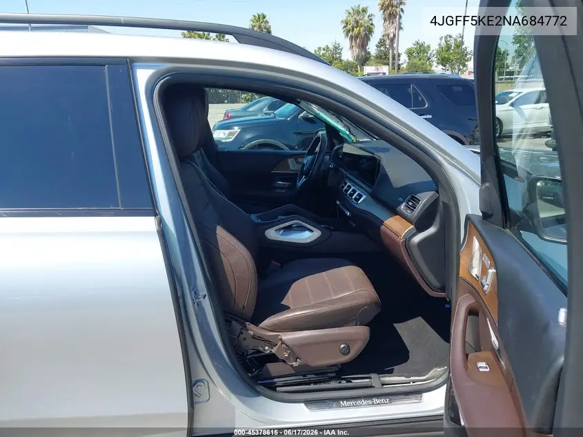 2022 Mercedes-Benz Gls 450 4Matic VIN: 4JGFF5KE2NA684772 Lot: 45378615