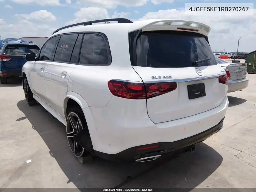 2024 Mercedes-Benz Gls 450 4Matic VIN: 4JGFF5KE1RB270267 Lot: 45247940