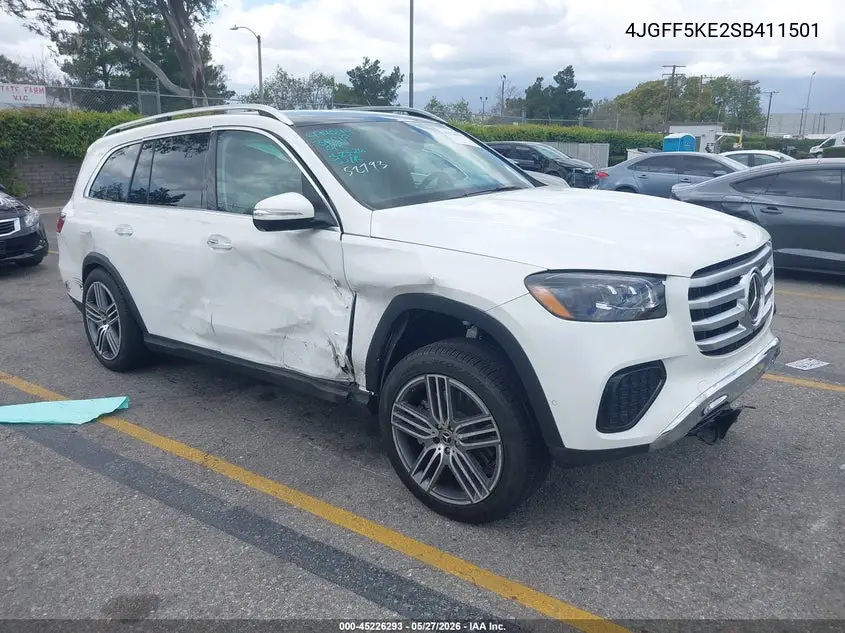 2025 Mercedes-Benz Gls 450 4Matic VIN: 4JGFF5KE2SB411501 Lot: 45226293