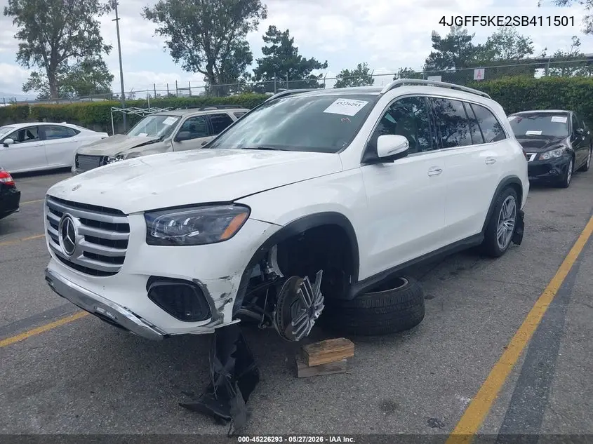 2025 Mercedes-Benz Gls 450 4Matic VIN: 4JGFF5KE2SB411501 Lot: 45226293
