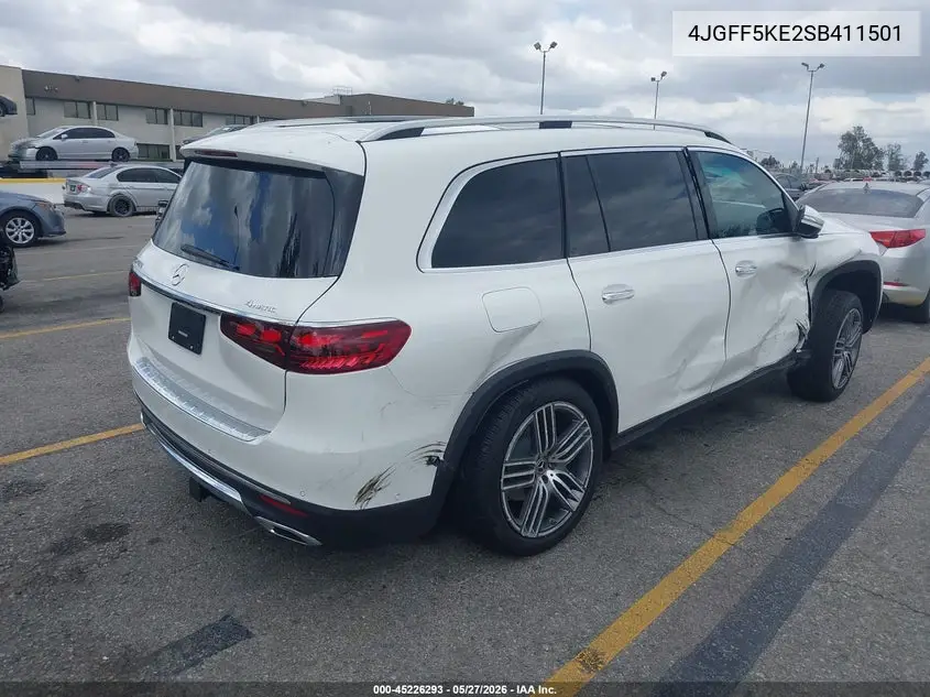 2025 Mercedes-Benz Gls 450 4Matic VIN: 4JGFF5KE2SB411501 Lot: 45226293