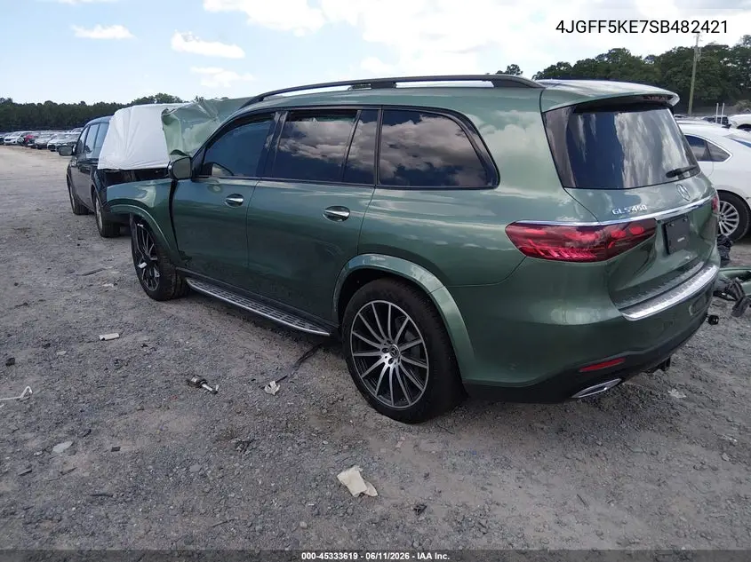 2025 Mercedes-Benz Gls 450 4Matic VIN: 4JGFF5KE7SB482421 Lot: 45333619