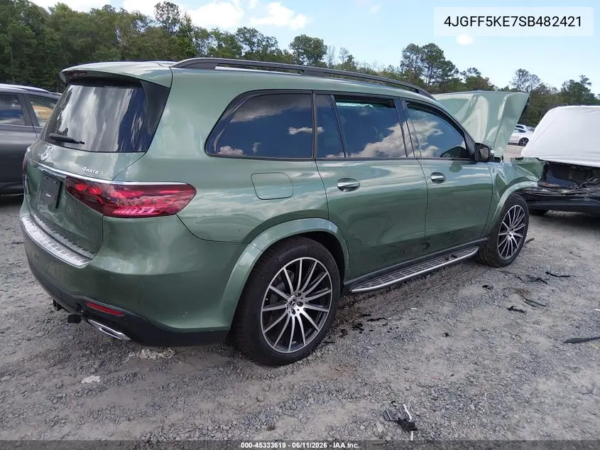 2025 Mercedes-Benz Gls 450 4Matic VIN: 4JGFF5KE7SB482421 Lot: 45333619