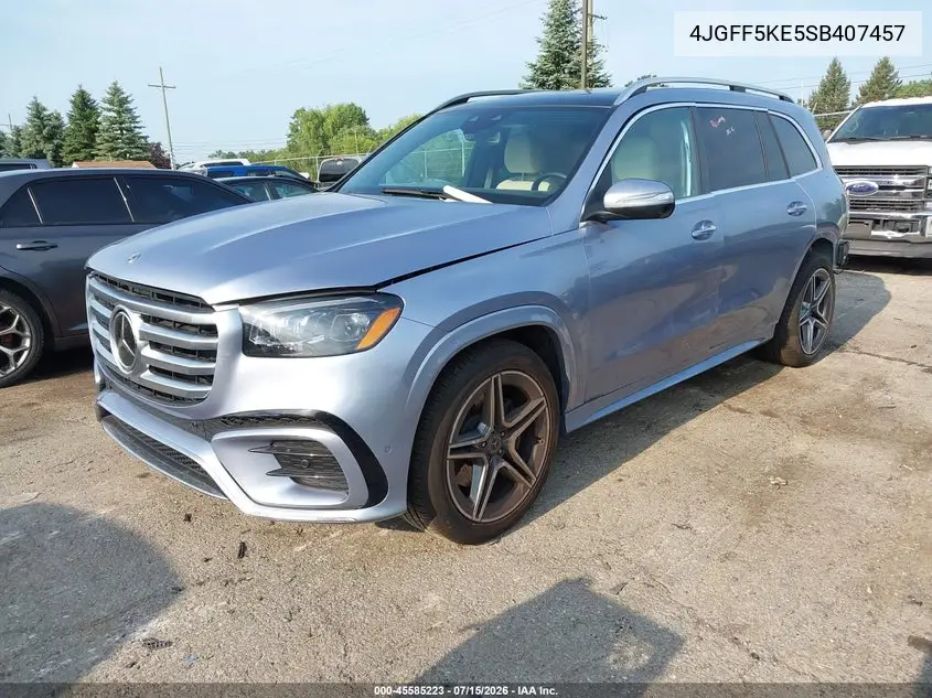 2025 Mercedes-Benz Gls 450 4Matic VIN: 4JGFF5KE5SB407457 Lot: 45585223