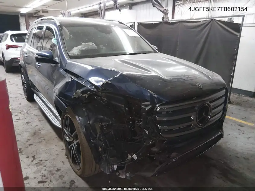2026 Mercedes-Benz Gls 450 4Matic VIN: 4JGFF5KE7TB602154 Lot: 45261505