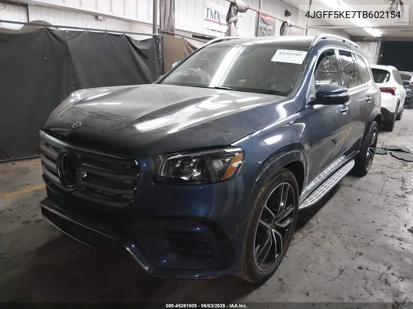 2026 Mercedes-Benz Gls 450 4Matic VIN: 4JGFF5KE7TB602154 Lot: 45261505