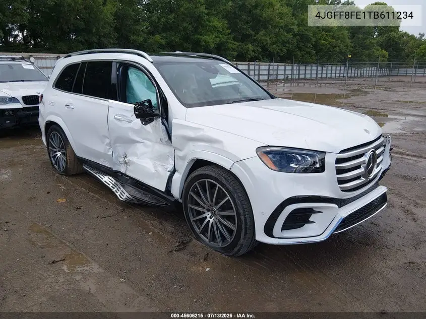 2026 Mercedes-Benz Gls 580 4Matic VIN: 4JGFF8FE1TB611234 Lot: 45606215