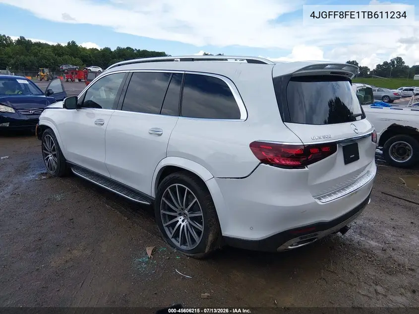 2026 Mercedes-Benz Gls 580 4Matic VIN: 4JGFF8FE1TB611234 Lot: 45606215