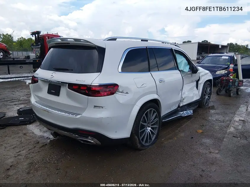 2026 Mercedes-Benz Gls 580 4Matic VIN: 4JGFF8FE1TB611234 Lot: 45606215