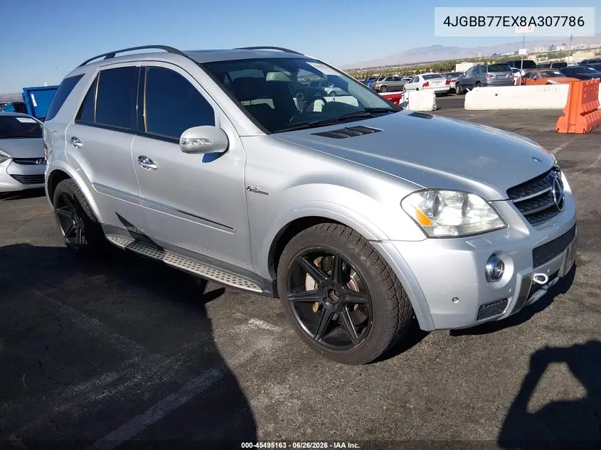 2008 Mercedes-Benz M-Class 6.3L Amg VIN: 4JGBB77EX8A307786 Lot: 45495163