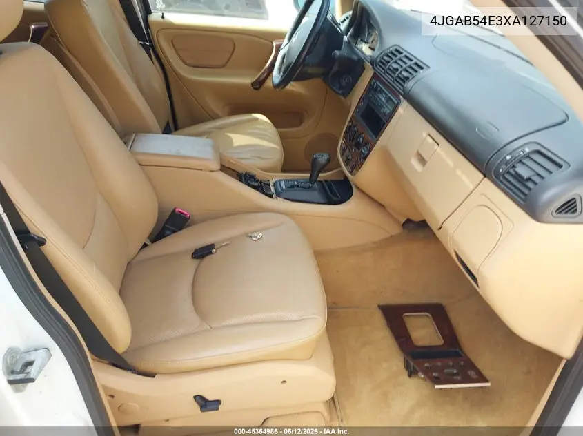 1999 Mercedes-Benz Ml 320 VIN: 4JGAB54E3XA127150 Lot: 45364986