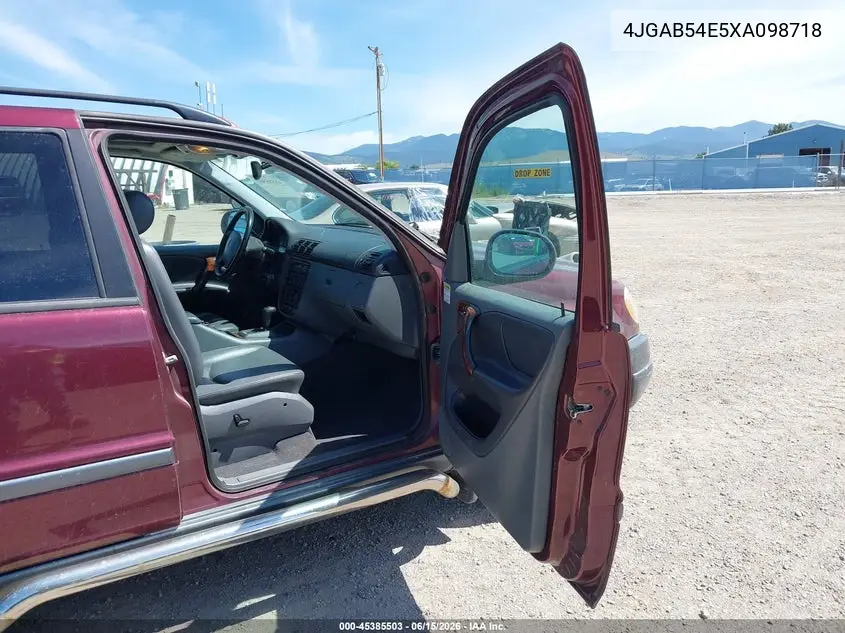 1999 Mercedes-Benz Ml 320 VIN: 4JGAB54E5XA098718 Lot: 45385503