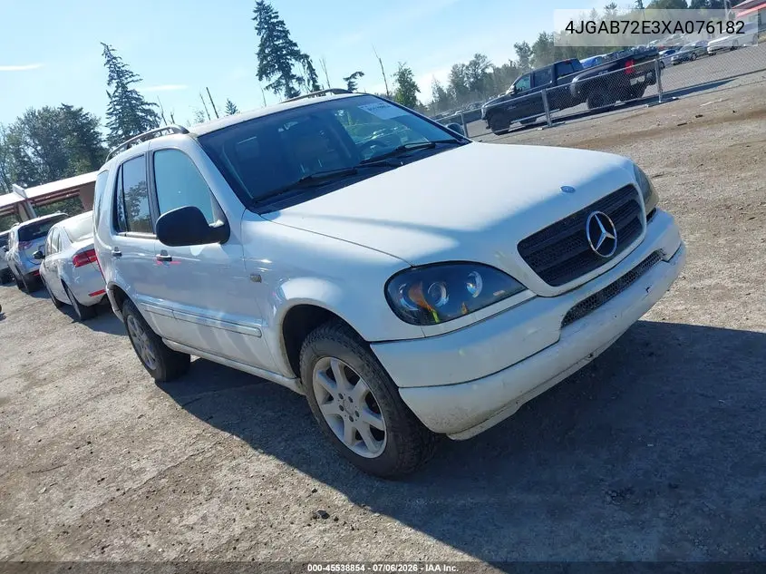 1999 Mercedes-Benz Ml 430 VIN: 4JGAB72E3XA076182 Lot: 45538854