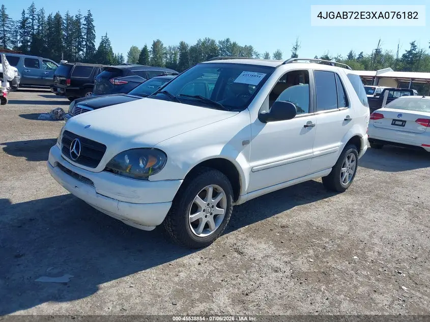 1999 Mercedes-Benz Ml 430 VIN: 4JGAB72E3XA076182 Lot: 45538854