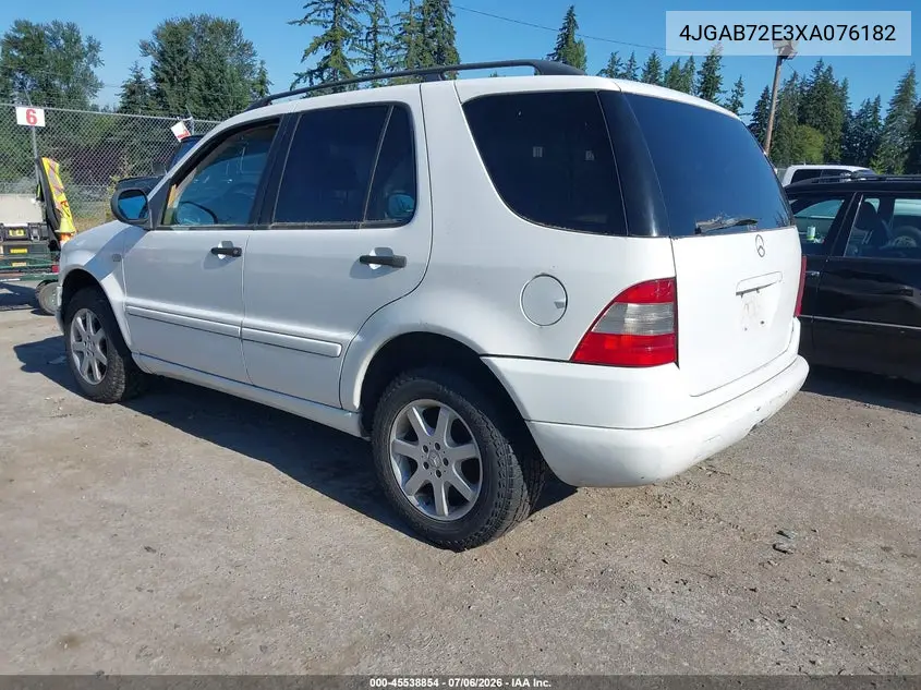 1999 Mercedes-Benz Ml 430 VIN: 4JGAB72E3XA076182 Lot: 45538854