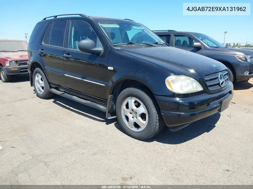 1999 Mercedes-Benz Ml 430 VIN: 4JGAB72E9XA131962 Lot: 45632108