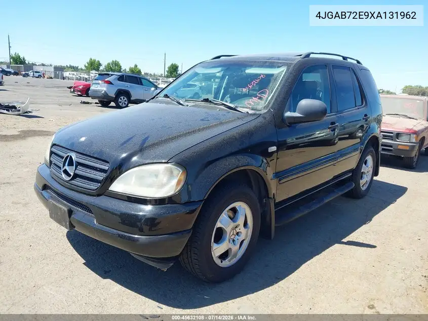 1999 Mercedes-Benz Ml 430 VIN: 4JGAB72E9XA131962 Lot: 45632108