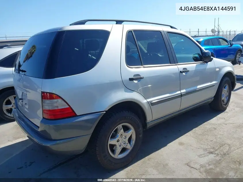 1999 Mercedes-Benz Ml 320 VIN: 4JGAB54E8XA144591 Lot: 45640343