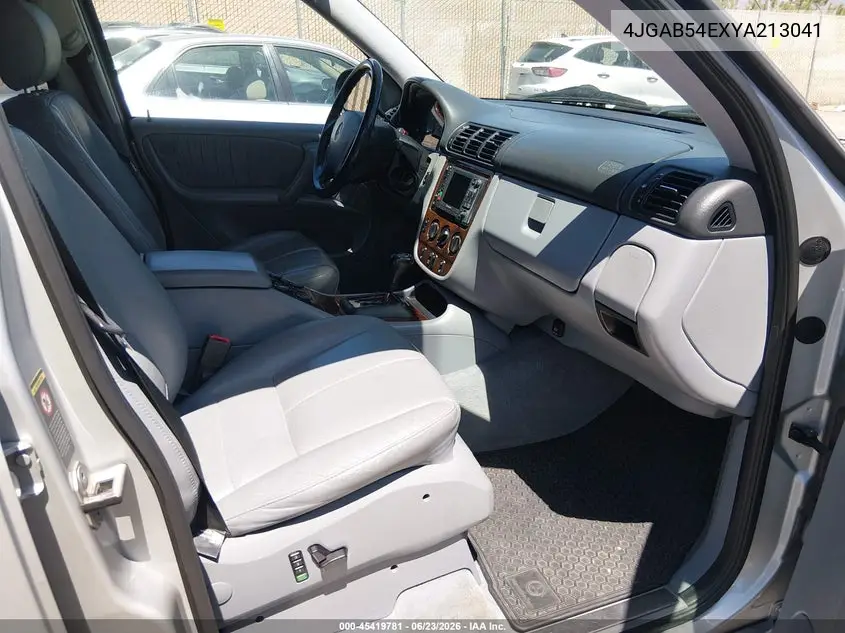 2000 Mercedes-Benz Ml 320 VIN: 4JGAB54EXYA213041 Lot: 45419781