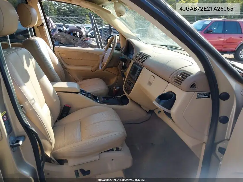 4JGAB72E21A260651 2001 Mercedes-Benz Ml 430