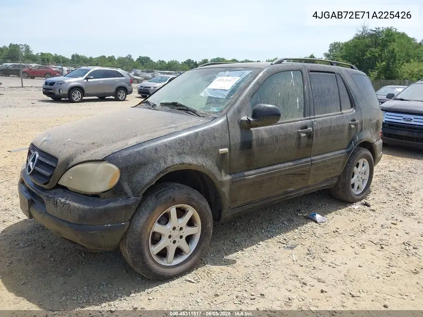 2001 Mercedes-Benz Ml 430 VIN: 4JGAB72E71A225426 Lot: 45311517