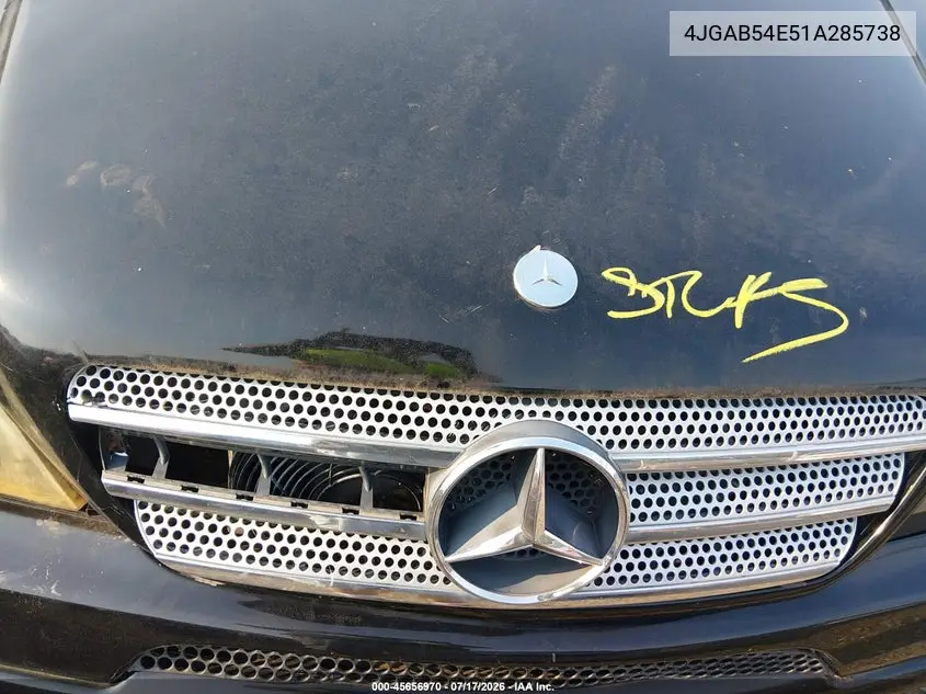 2001 Mercedes-Benz Ml 320 VIN: 4JGAB54E51A285738 Lot: 45656970