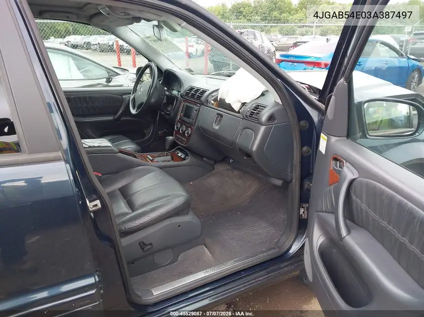2003 Mercedes-Benz Ml 320 VIN: 4JGAB54E03A387497 Lot: 45529087