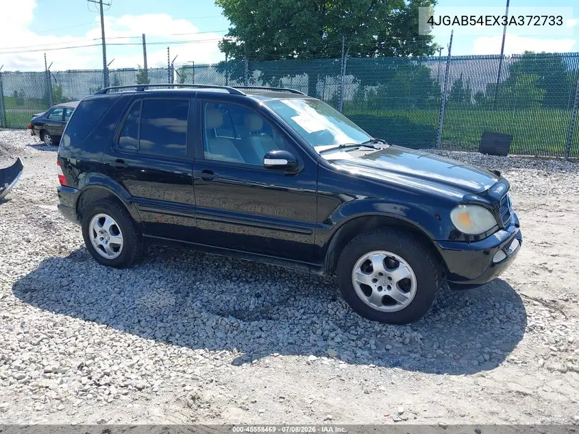2003 Mercedes-Benz Ml 320 VIN: 4JGAB54EX3A372733 Lot: 45558469
