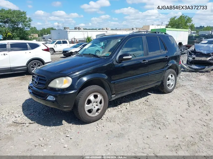 2003 Mercedes-Benz Ml 320 VIN: 4JGAB54EX3A372733 Lot: 45558469