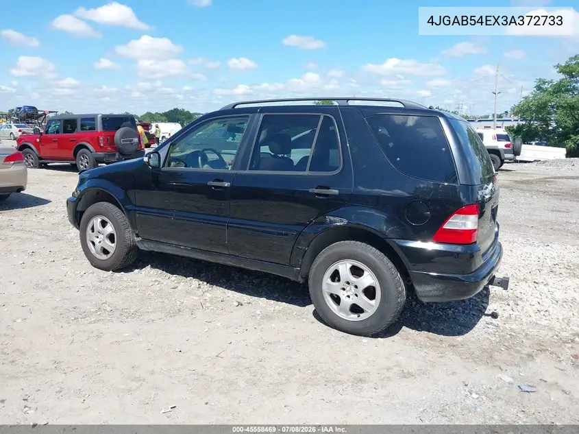 2003 Mercedes-Benz Ml 320 VIN: 4JGAB54EX3A372733 Lot: 45558469