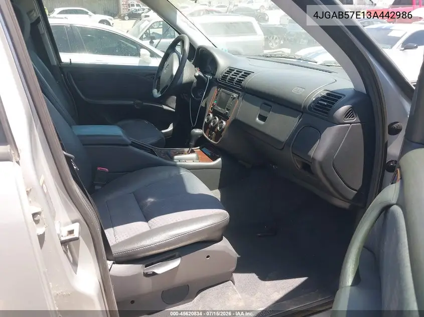 2003 Mercedes-Benz Ml 350 VIN: 4JGAB57E13A442986 Lot: 45620834