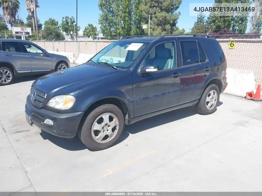 2003 Mercedes-Benz Ml 350 VIN: 4JGAB57E13A413469 Lot: 45654900