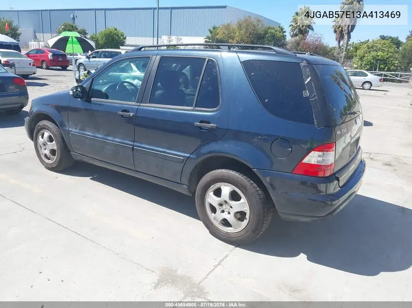 2003 Mercedes-Benz Ml 350 VIN: 4JGAB57E13A413469 Lot: 45654900