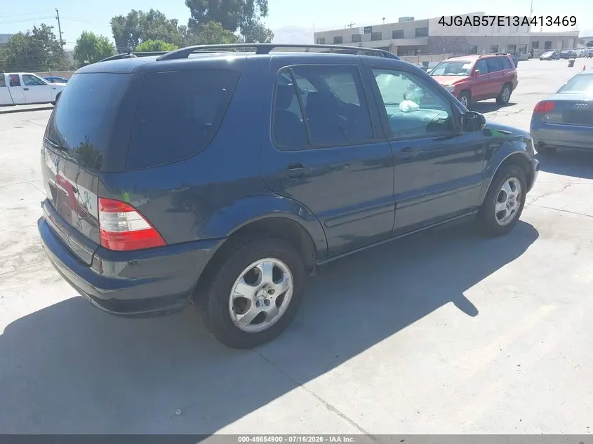 2003 Mercedes-Benz Ml 350 VIN: 4JGAB57E13A413469 Lot: 45654900