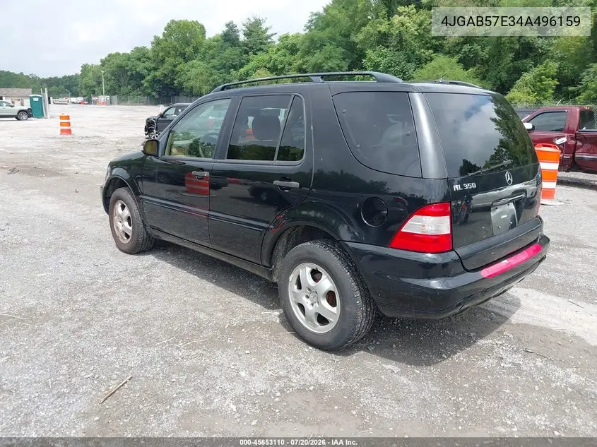2004 Mercedes-Benz Ml 350 4Matic VIN: 4JGAB57E34A496159 Lot: 45653110