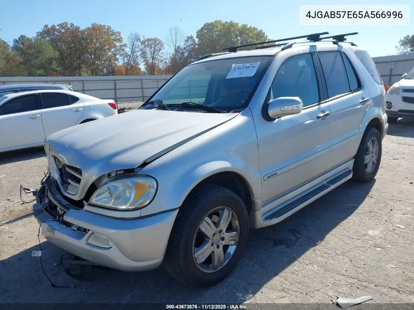 4JGAB57E65A566996 2005 Mercedes-Benz Ml 350 4Matic